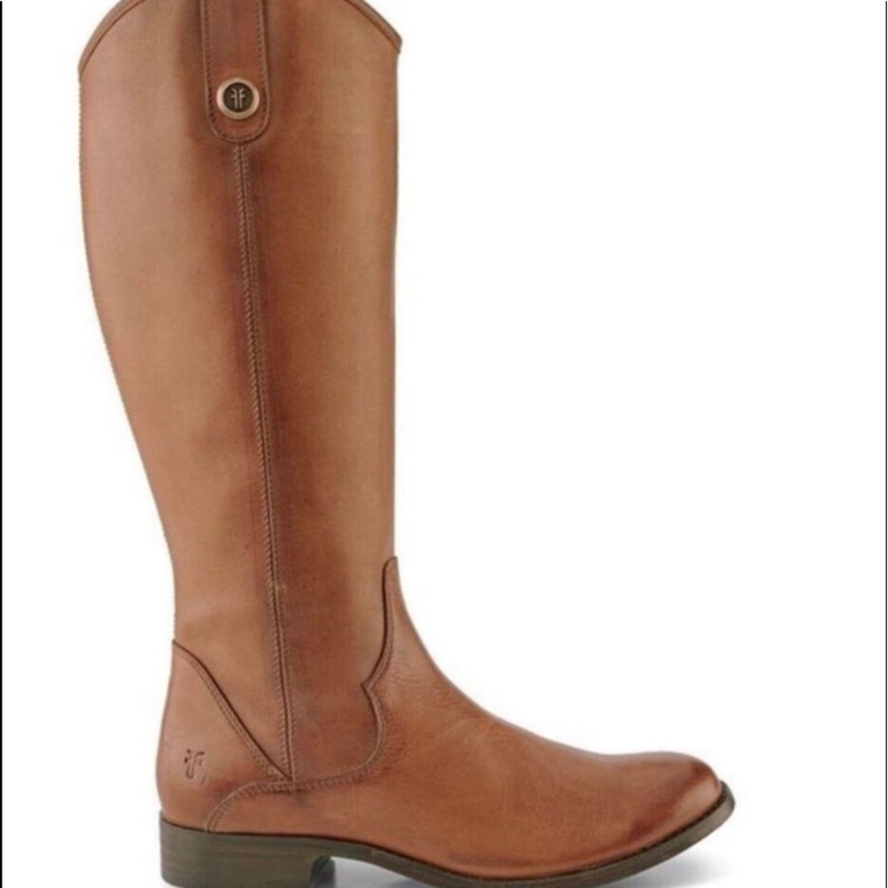 Frye Marissa Medallion Inside Zip Tall Boot in Cognac